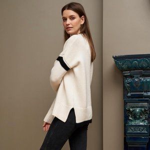 La Ligne NYC Varsity Sweater Cream M